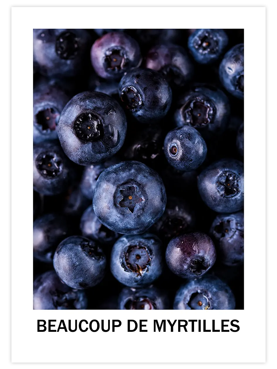 Blueberries - Art Print Fotoğraflar Poster