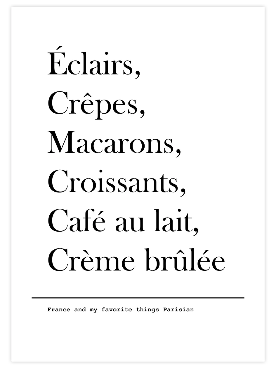 Best Of Paris - Art Print Mutfak Poster