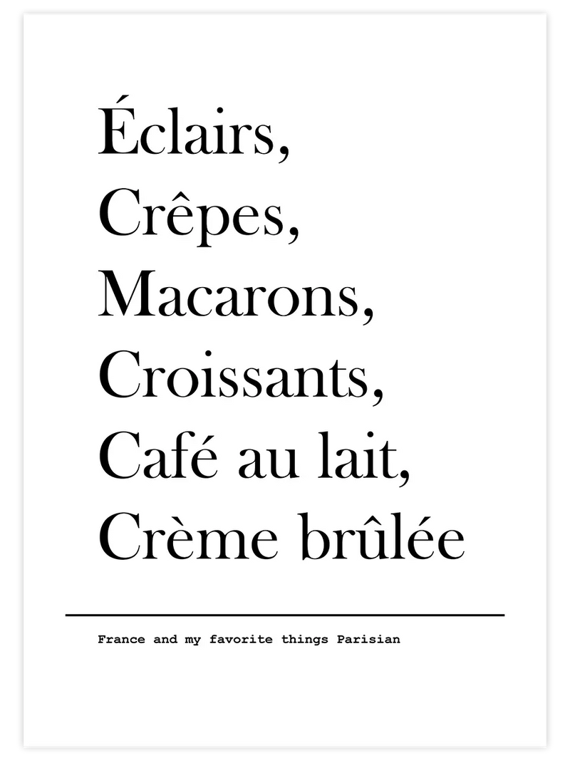 Best Of Paris - Art Print Mutfak Poster