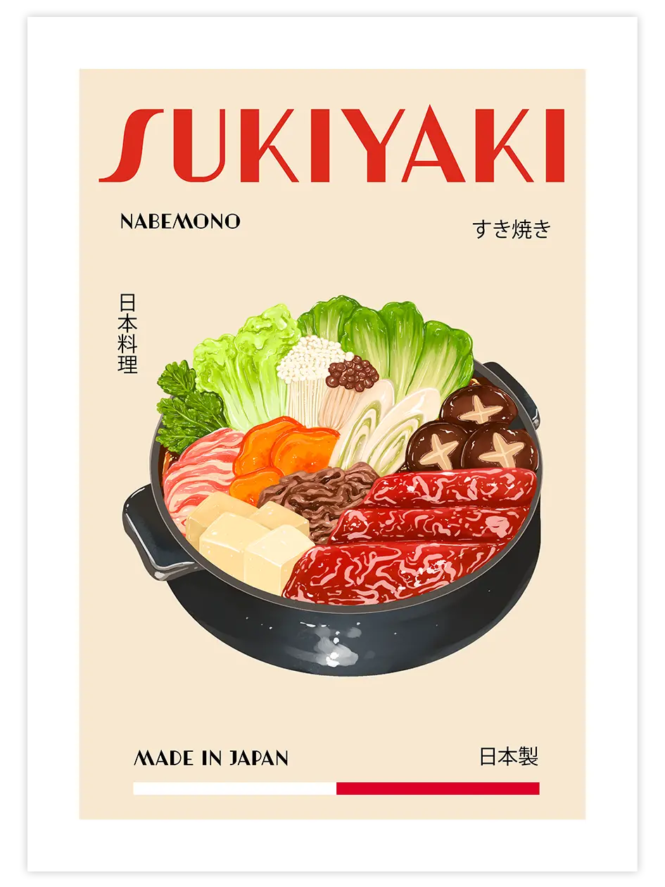 Sukiyaki - Art Print Mutfak Poster