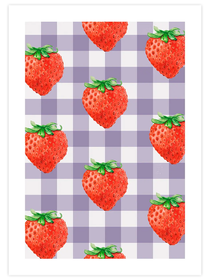 Çilek - Art Print Mutfak Poster