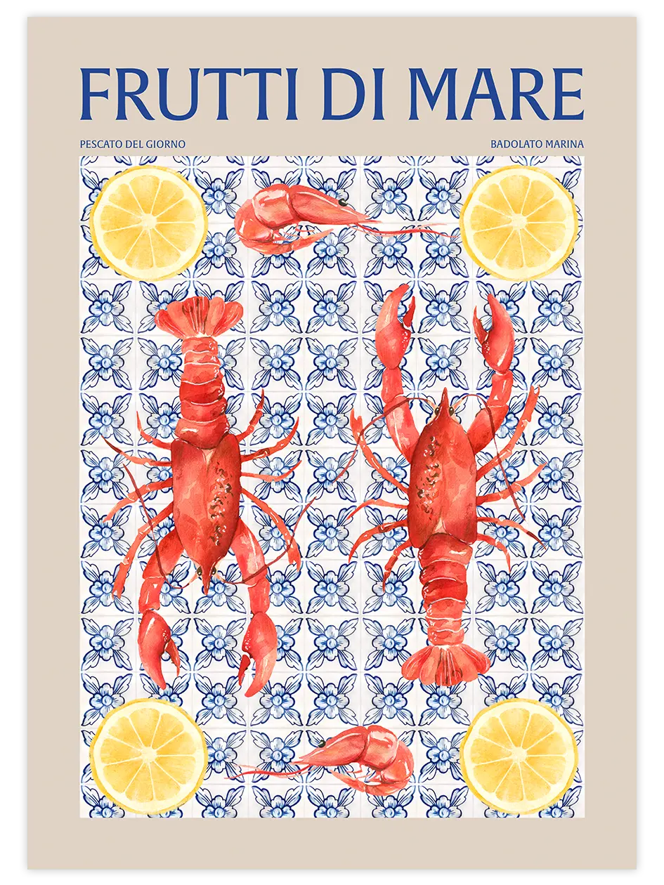 Frutti di Mare - Art Print Mutfak Poster