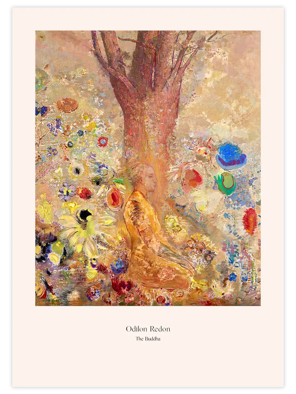 Odilon Redon The Buddha - Art Print Ünlü Ressamlar Poster