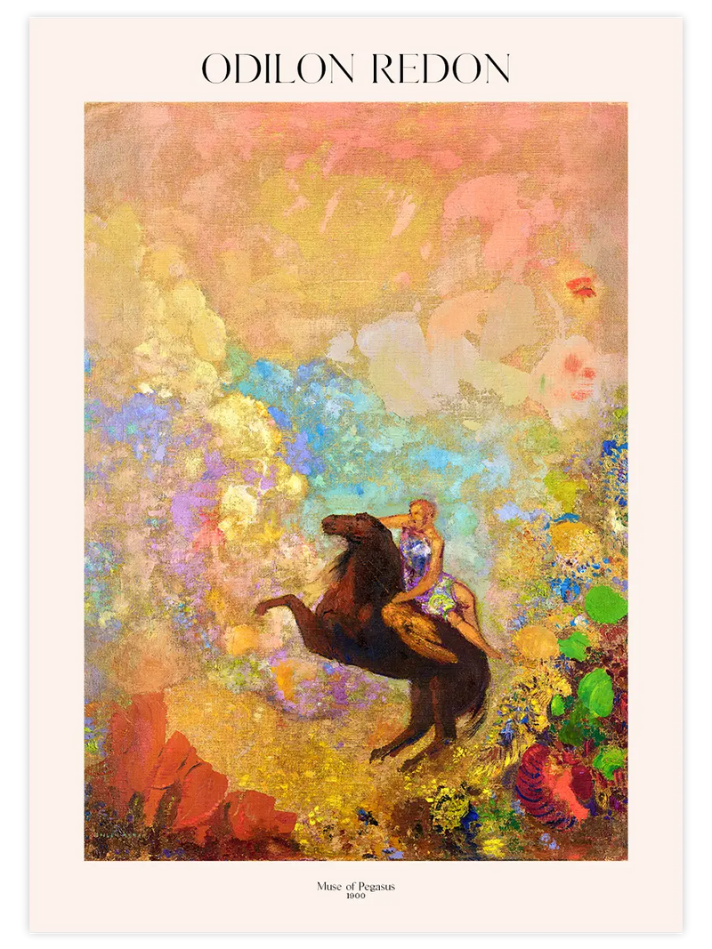 Odilon Muse of Pegasus - Art Print Ünlü Ressamlar Poster