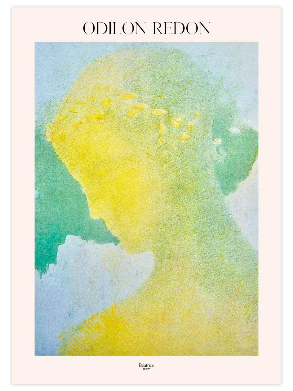 Odilon Redon Béatrice - Art Print Ünlü Ressamlar Poster