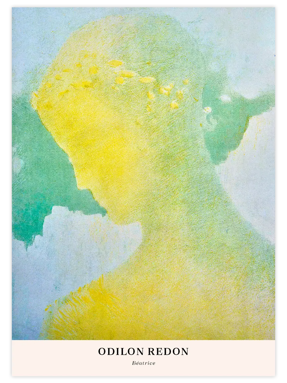 Odilon Redon Béatrice - Art Print Ünlü Ressamlar Poster