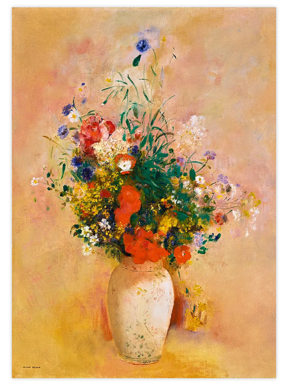 Odilon Redon Vase Of Flowers - Art Print Ünlü Ressamlar Poster