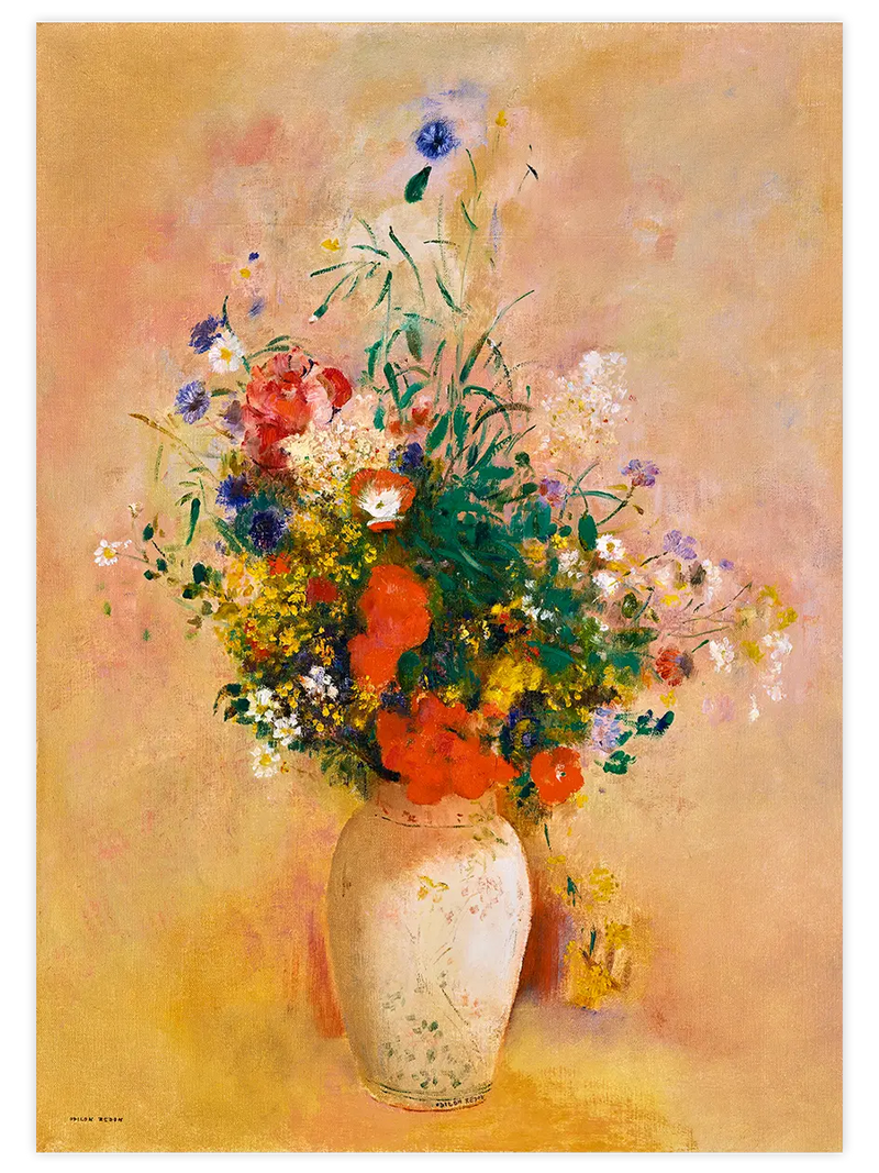 Odilon Redon Vase Of Flowers - Art Print Ünlü Ressamlar Poster