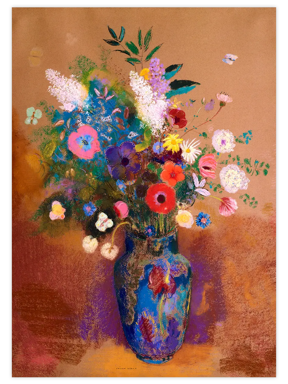 Odilon Redon Bouquet Of Flowers - Art Print Ünlü Ressamlar Poster