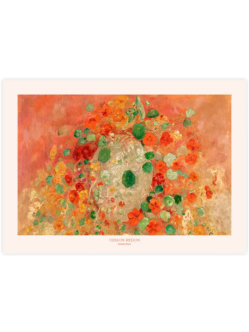 Odilon Redon Nasturtium - Art Print Ünlü Ressamlar Poster
