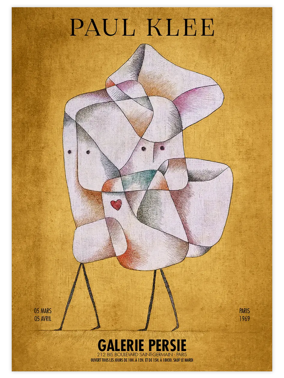 Klee Siblings Afiş - Art Print Ünlü Ressamlar Poster
