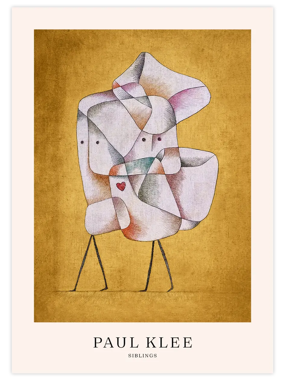 Klee Siblings - Art Print Ünlü Ressamlar Poster