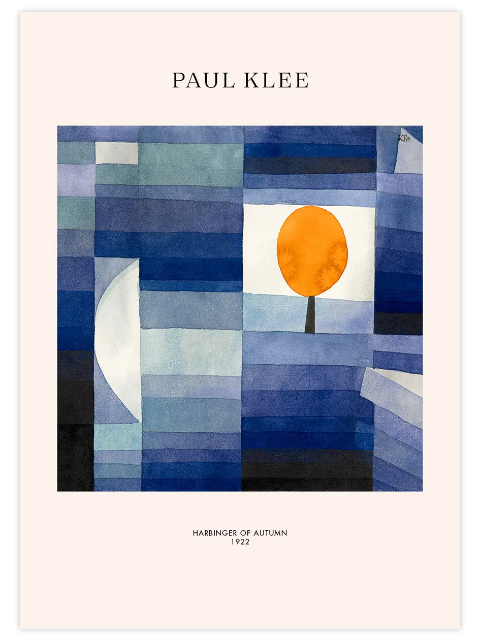 Klee Der Vorbote des Herbstes - Art Print Ünlü Ressamlar Poster