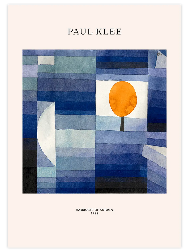 Klee Der Vorbote des Herbstes - Art Print Ünlü Ressamlar Poster