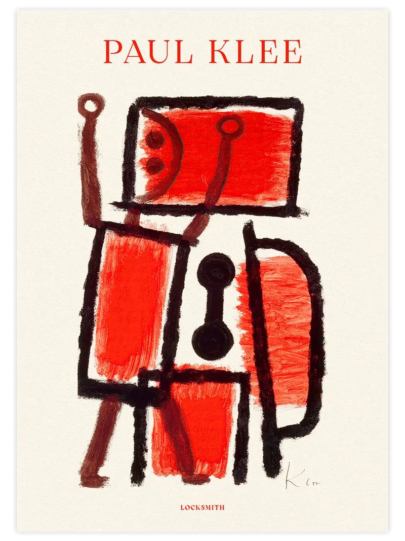 Paul Klee Locksmith - Art Print Ünlü Ressamlar Poster