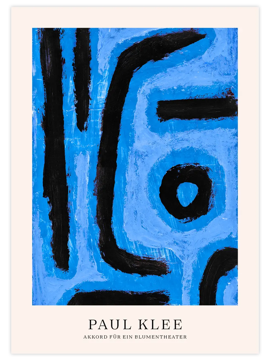 Klee Akkord für ein Blumentheater - Art Print Ünlü Ressamlar Poster