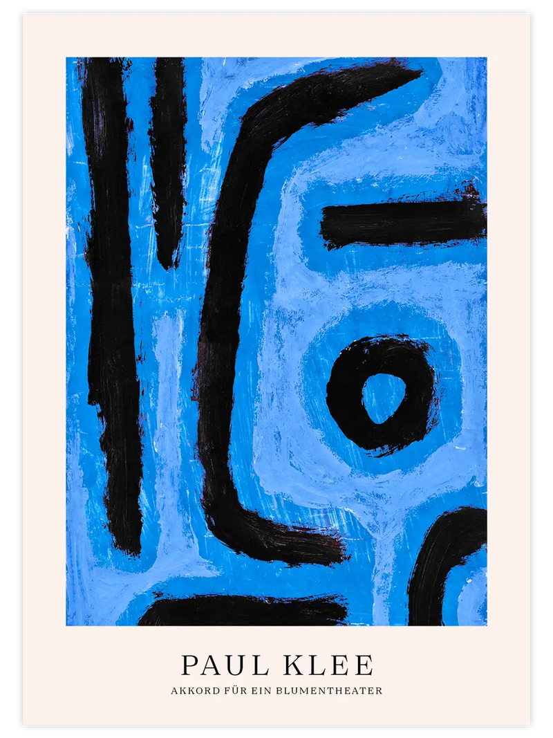 Klee Akkord für ein Blumentheater - Art Print Ünlü Ressamlar Poster