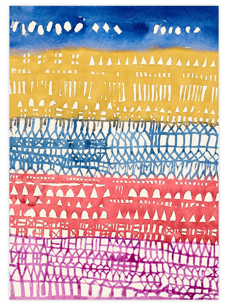 Klee Eski Şehir Genel Bakış - Art Print Ünlü Ressamlar Poster