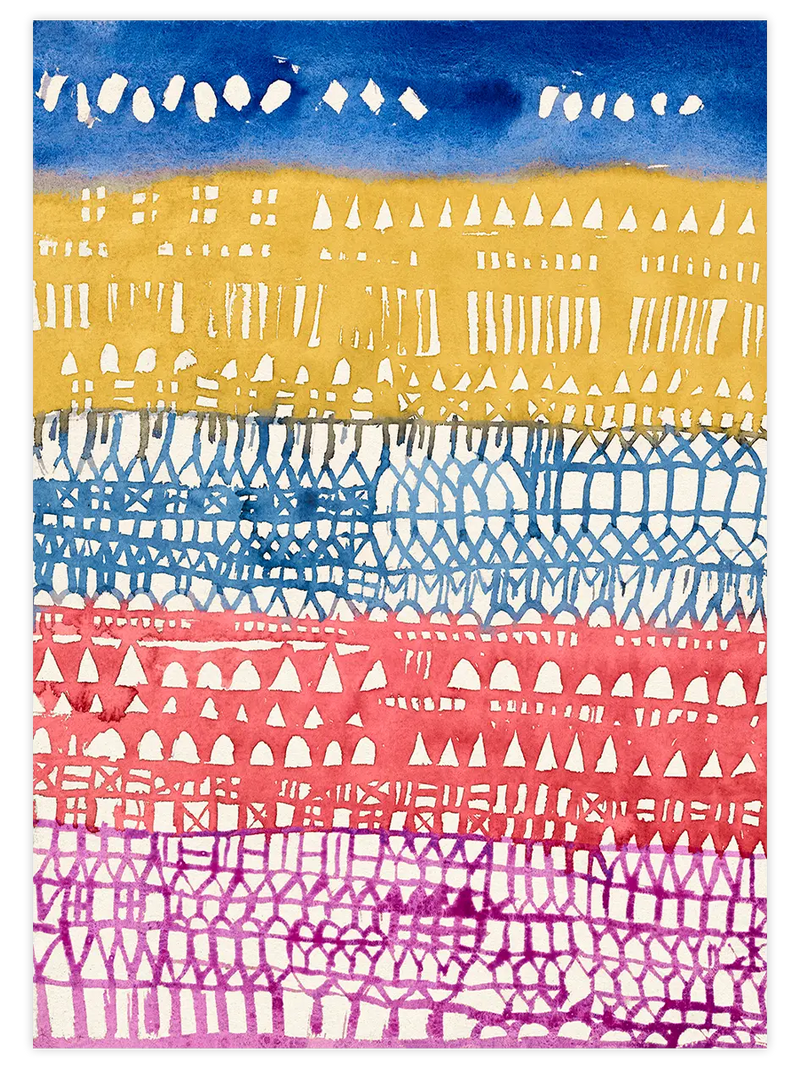 Klee Eski Şehir Genel Bakış - Art Print Ünlü Ressamlar Poster