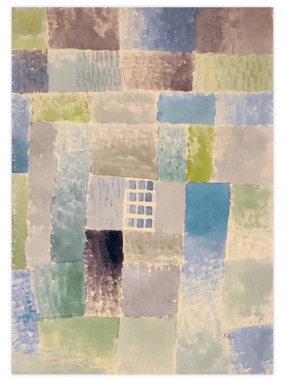 Klee First House of a Settlement - Art Print Ünlü Ressamlar Poster