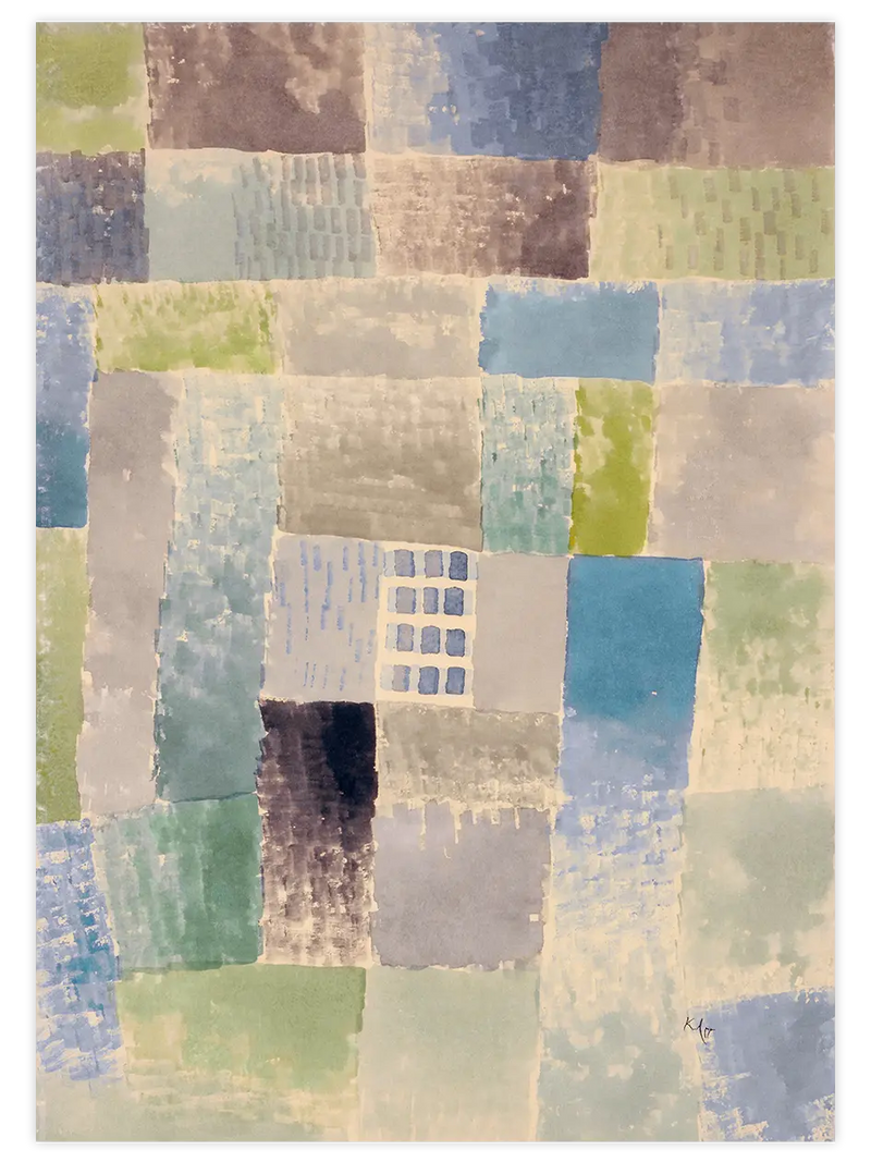 Klee First House of a Settlement - Art Print Ünlü Ressamlar Poster