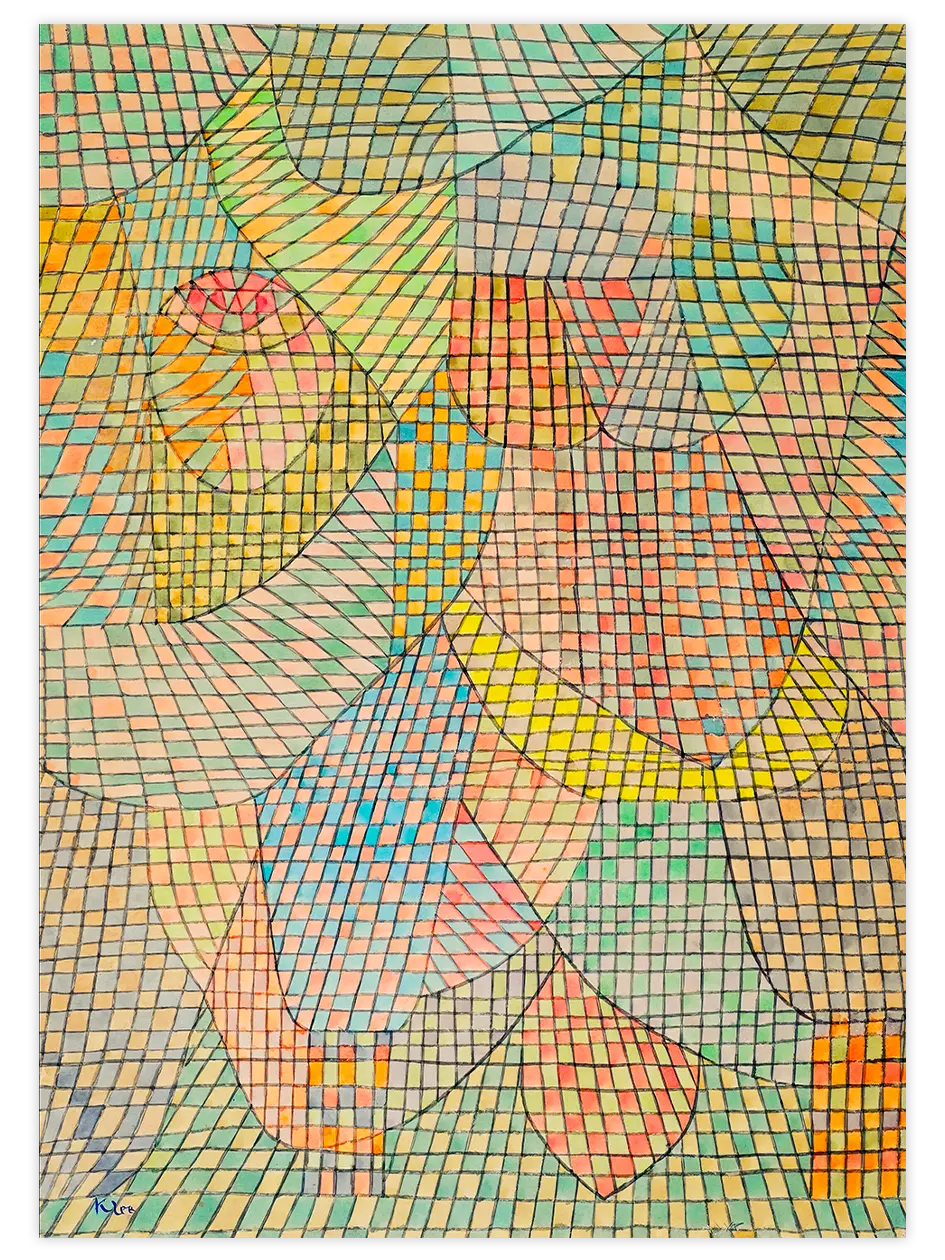 Paul Klee Veiled - Art Print Ünlü Ressamlar Poster
