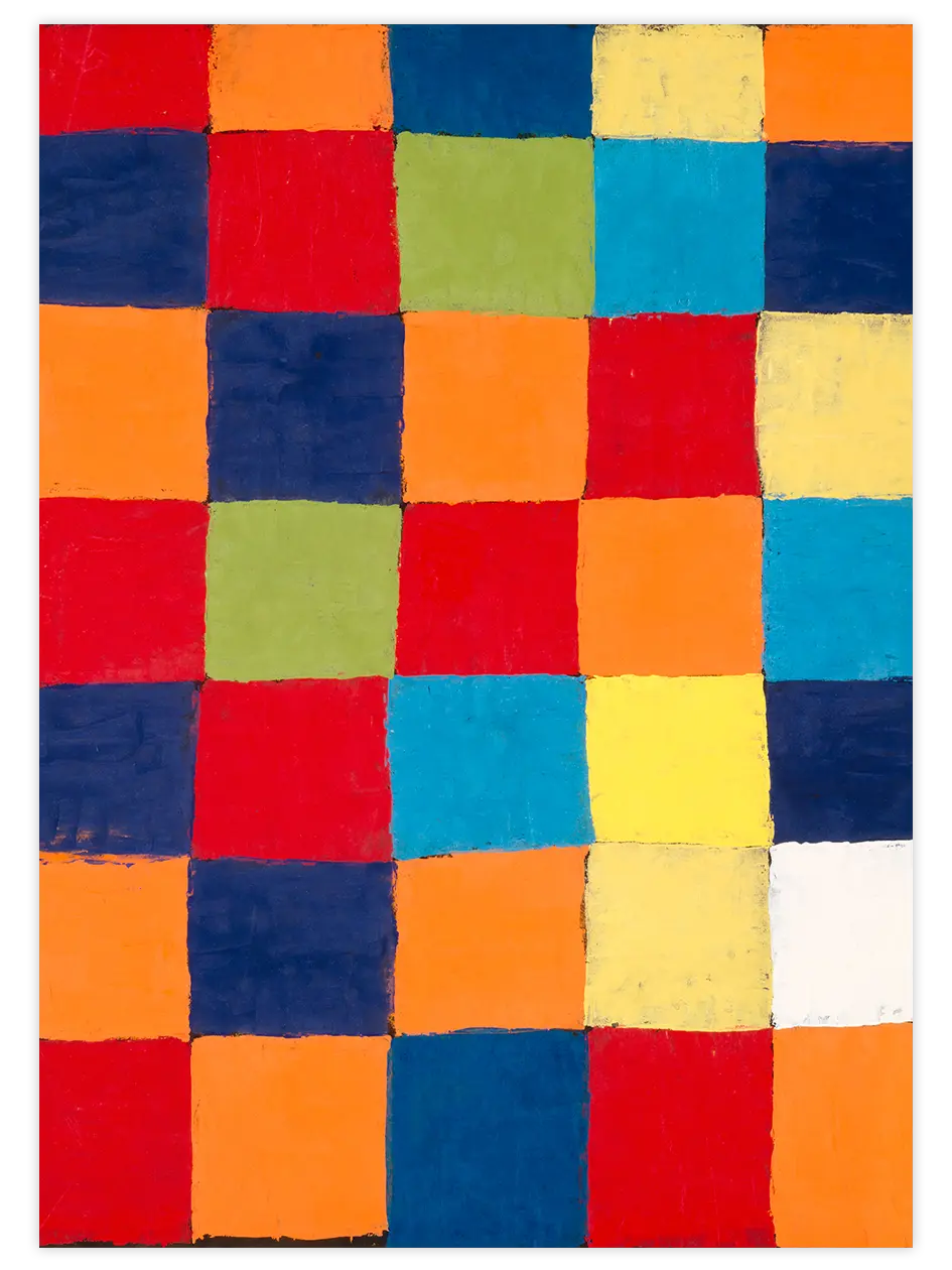 Paul Klee Colour Table Qu 1 - Art Print Ünlü Ressamlar Poster