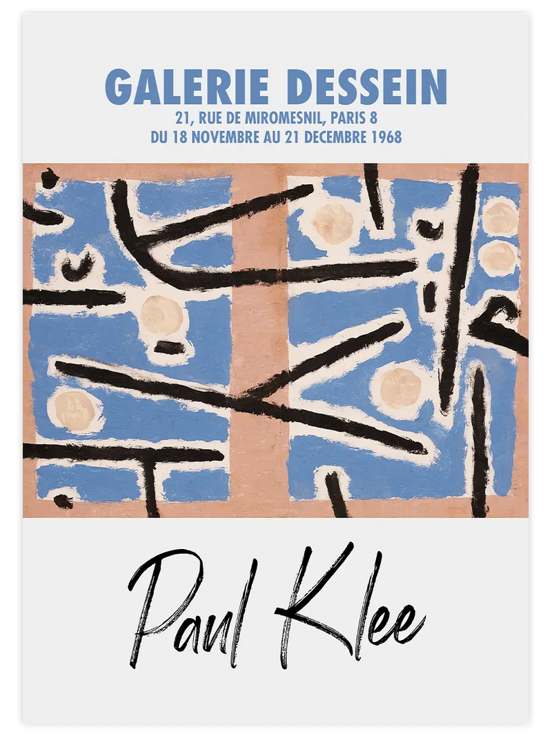 Paul Klee Afiş N6 - Art Print Ünlü Ressamlar Poster