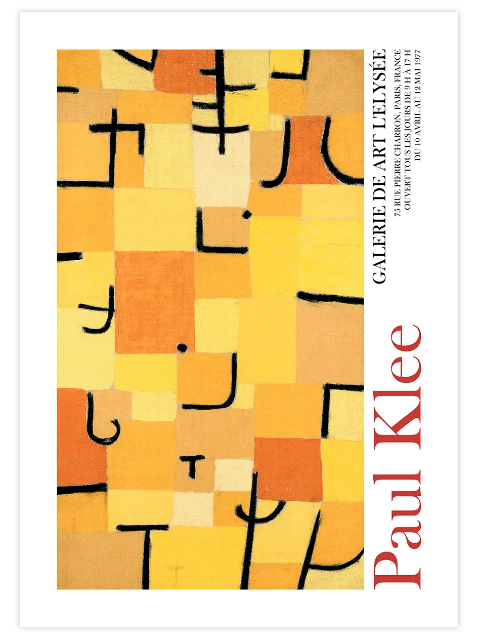 Paul Klee Afiş N7 - Art Print Ünlü Ressamlar Poster