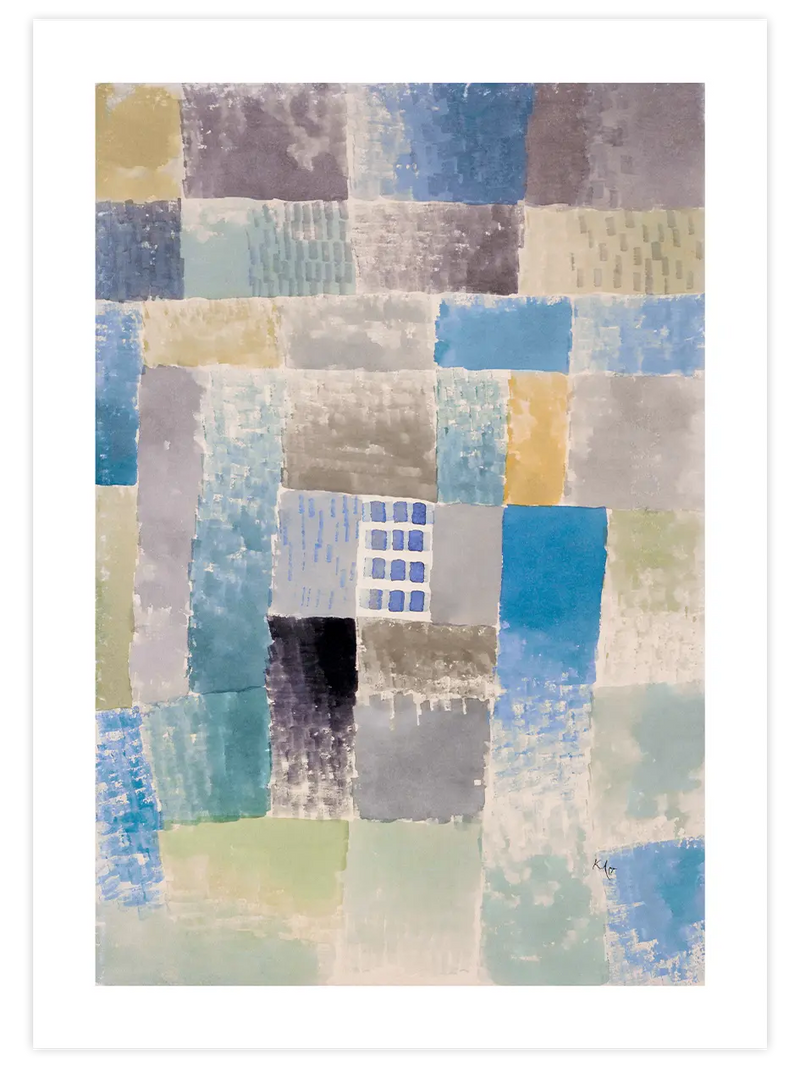 Klee First House of a Settlement - Art Print Ünlü Ressamlar Poster