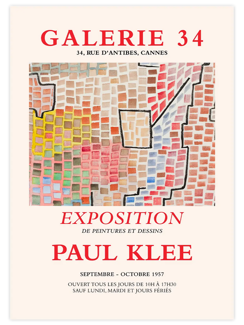 Paul Klee Afiş N12 - Art Print Ünlü Ressamlar Poster