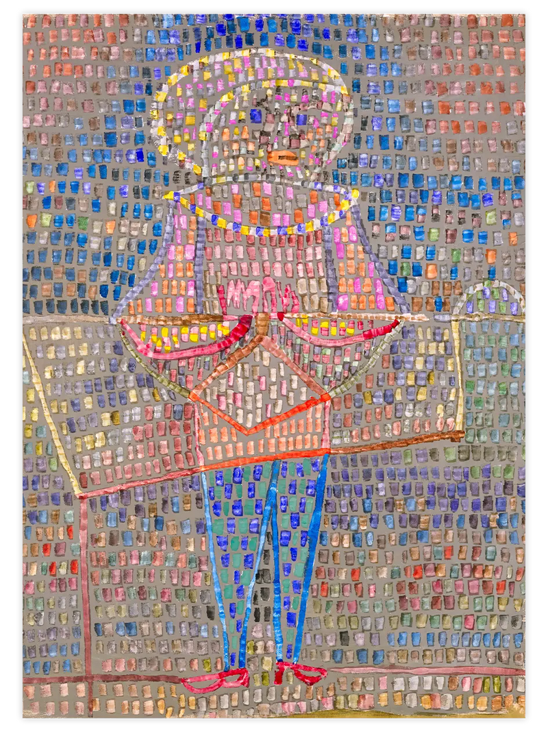 Paul Klee Boy in Fancy Dress - Art Print Ünlü Ressamlar Poster