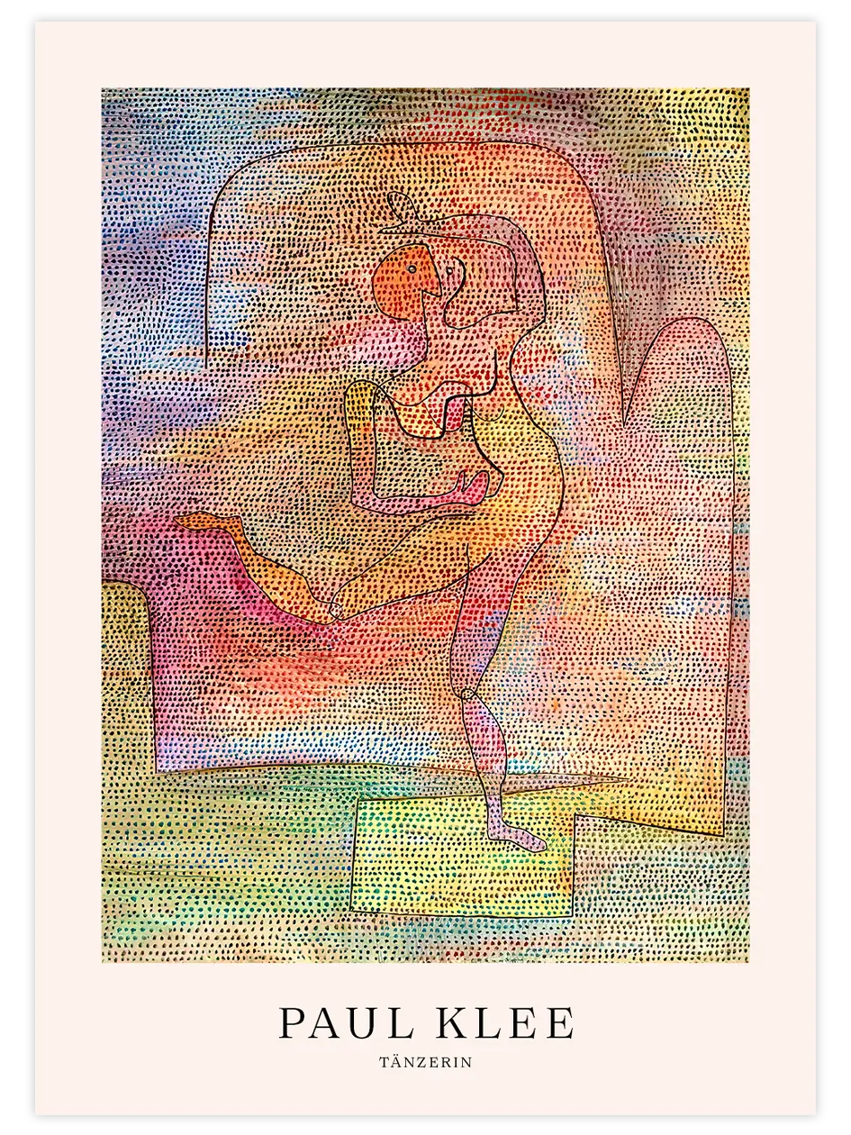 Klee Tänzerin - Art Print Ünlü Ressamlar Poster