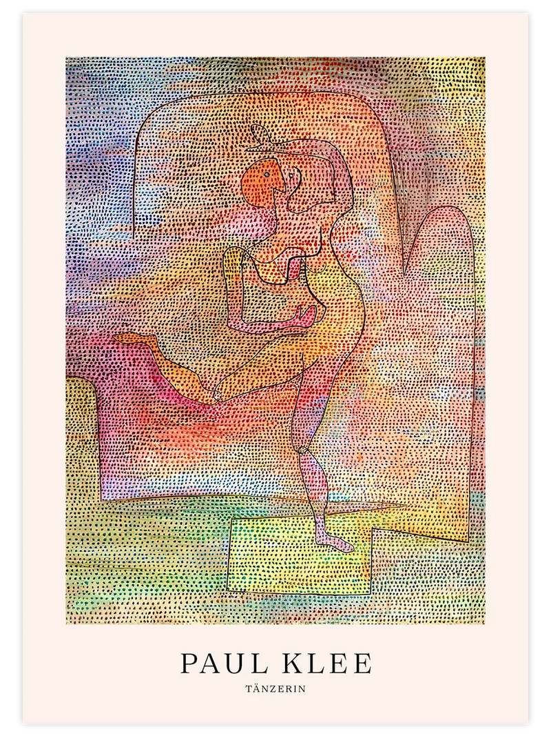Klee Tänzerin - Art Print Ünlü Ressamlar Poster