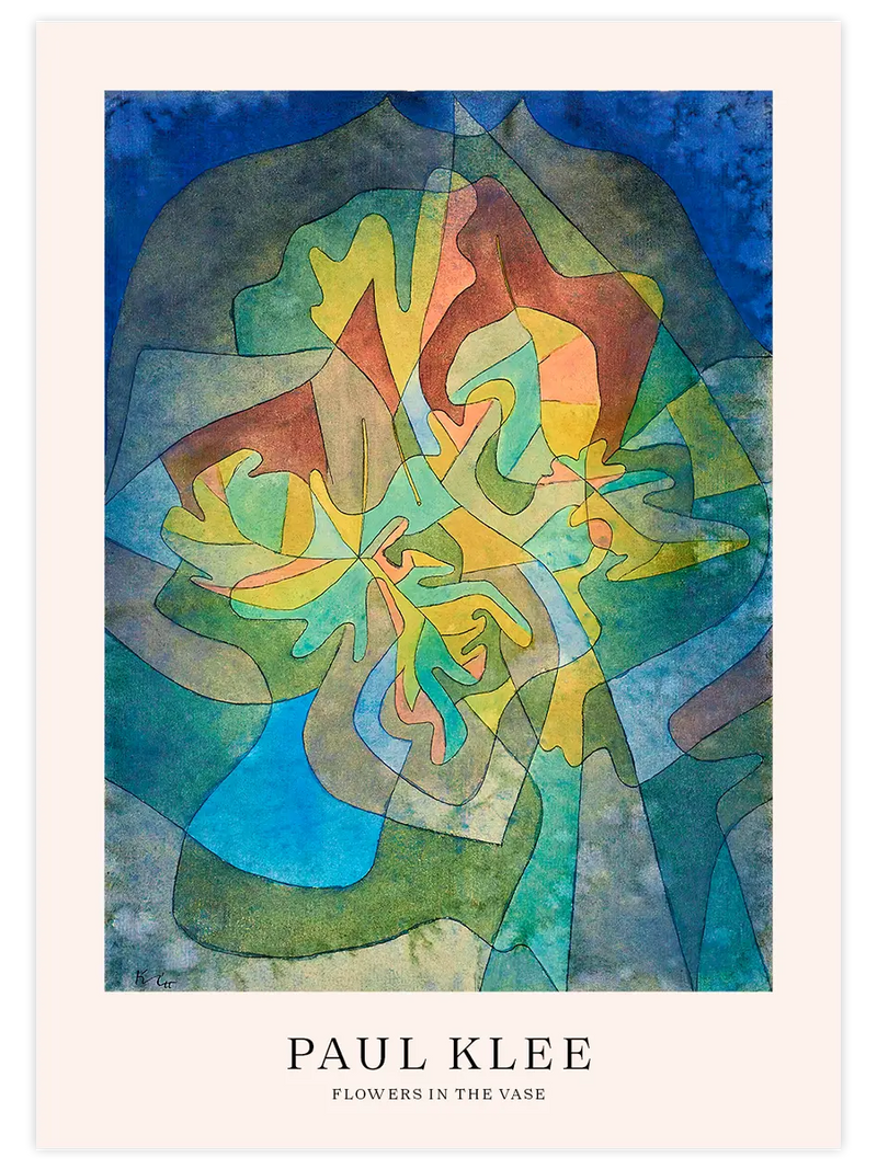 Klee Flowers in the Vase - Art Print Ünlü Ressamlar Poster