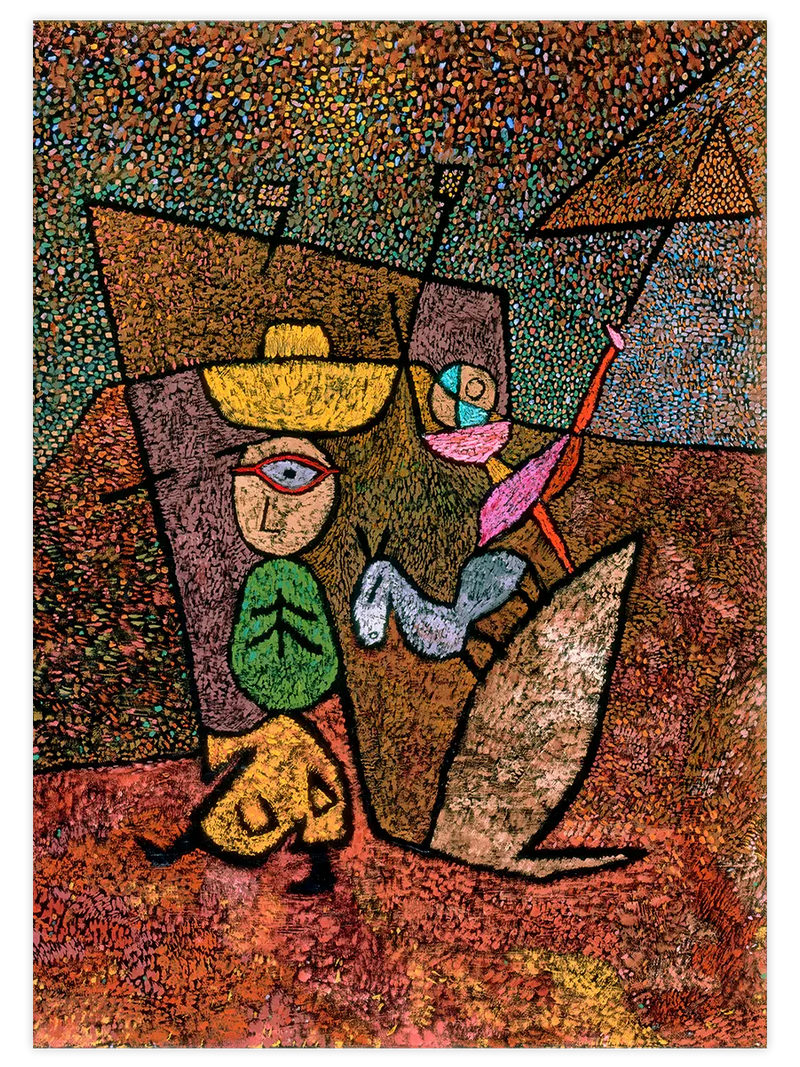 Klee Gezici Sirk - Art Print Ünlü Ressamlar Poster