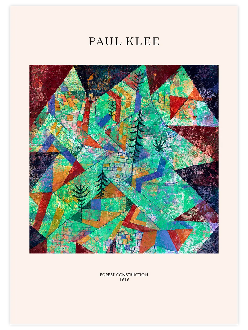 Klee Forest Construction - Art Print Ünlü Ressamlar Poster