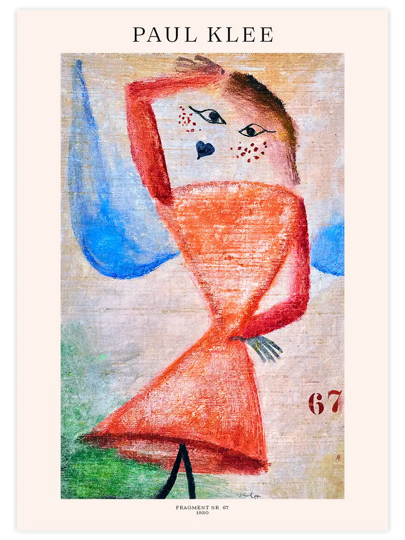 Klee Fragment Nr.67 - Art Print Ünlü Ressamlar Poster