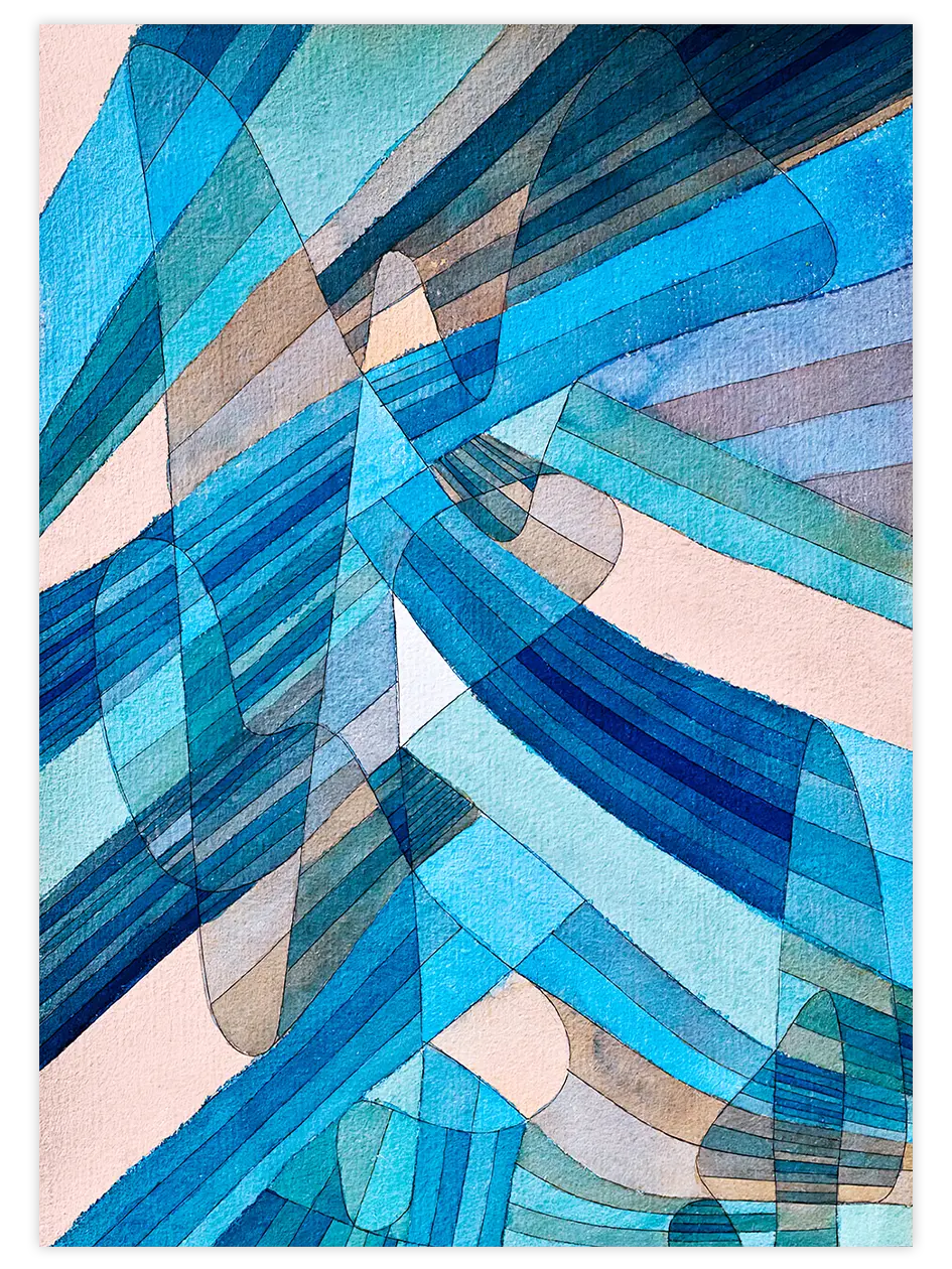 Klee Polyphonic Currents - Art Print Ünlü Ressamlar Poster