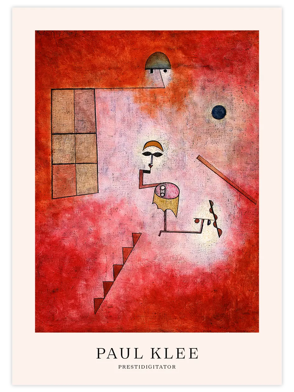 Klee Prestidigitator - Art Print Ünlü Ressamlar Poster