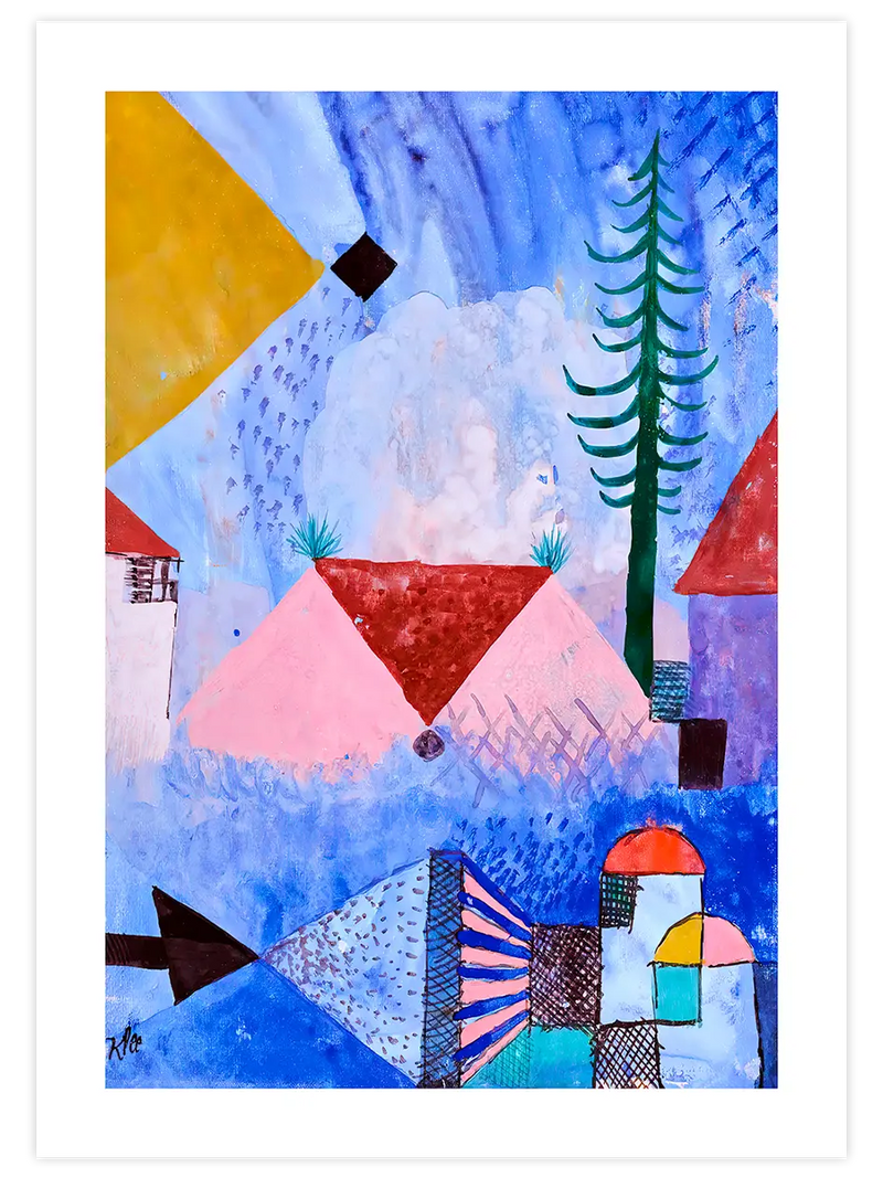 Klee With Slender Fir Tree - Art Print Ünlü Ressamlar Poster