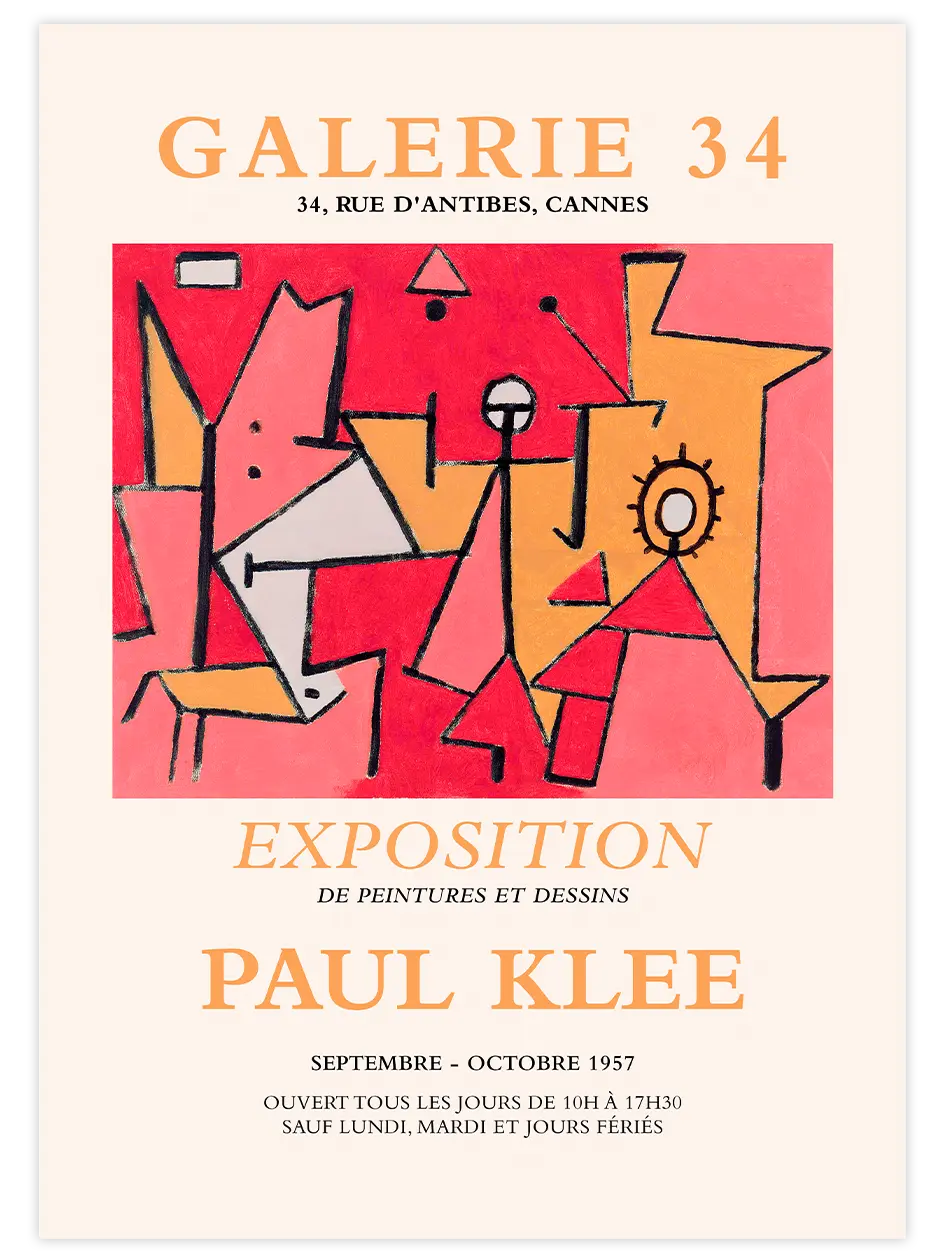 Paul Klee Afiş N15 - Art Print Ünlü Ressamlar Poster