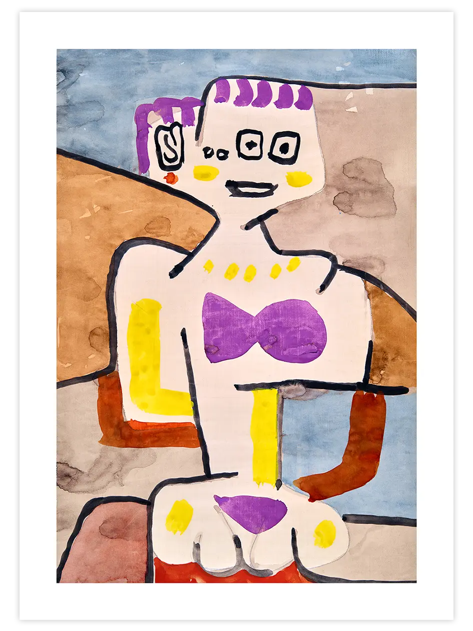 Klee Mädchen im Norden - Art Print Ünlü Ressamlar Poster