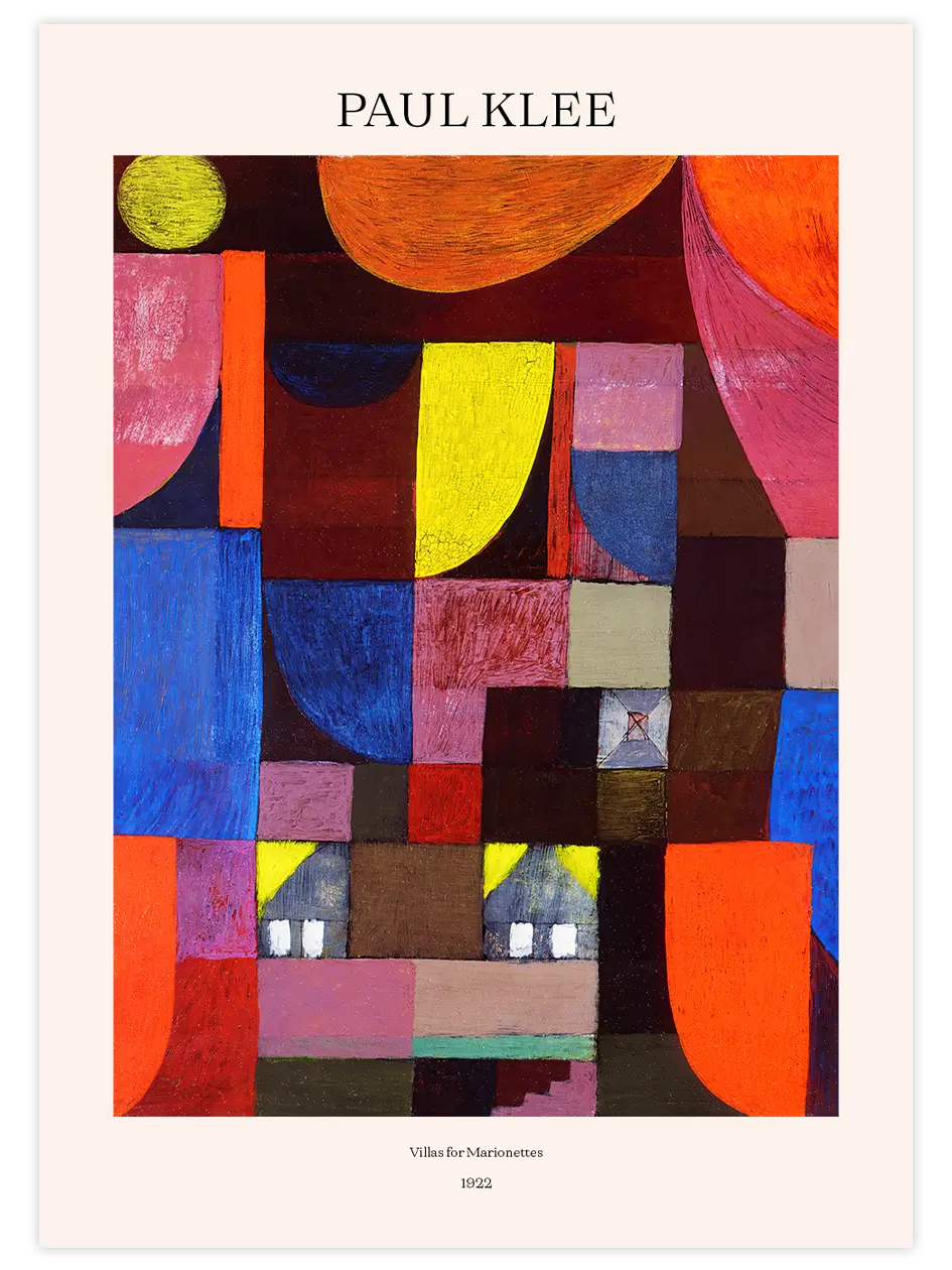 Klee Villas for Marionettes - Art Print Ünlü Ressamlar Poster
