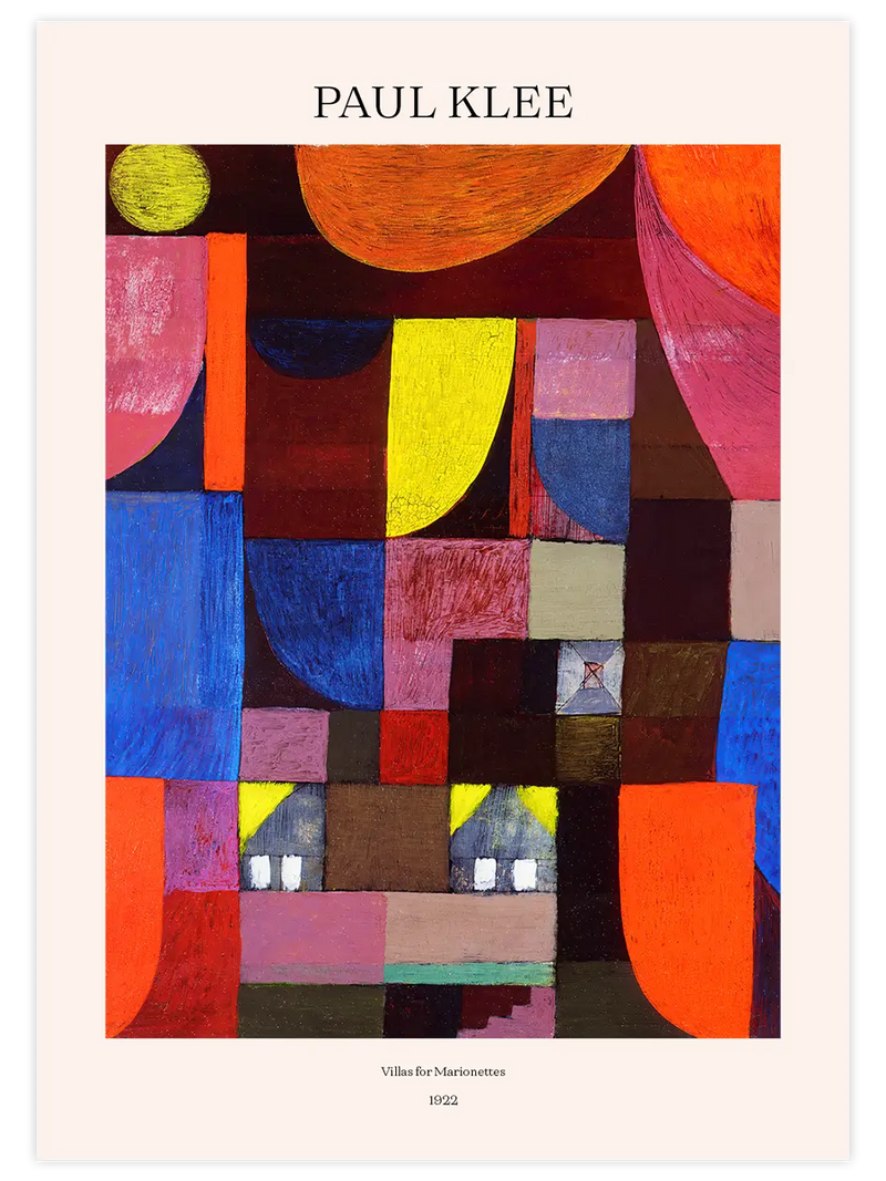 Klee Villas for Marionettes - Art Print Ünlü Ressamlar Poster