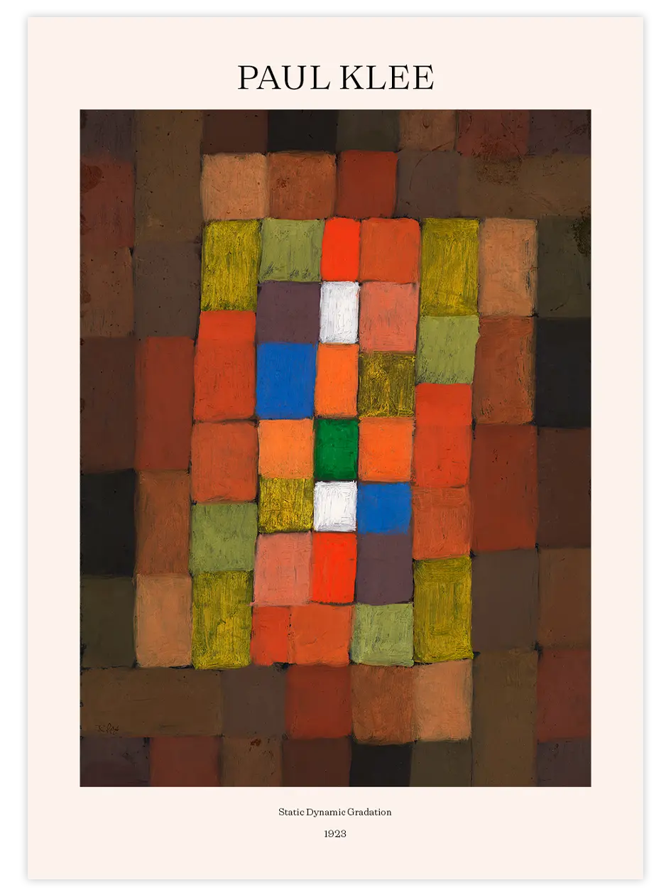 Klee Statik Dinamik Derecelendirme - Art Print Ünlü Ressamlar Poster
