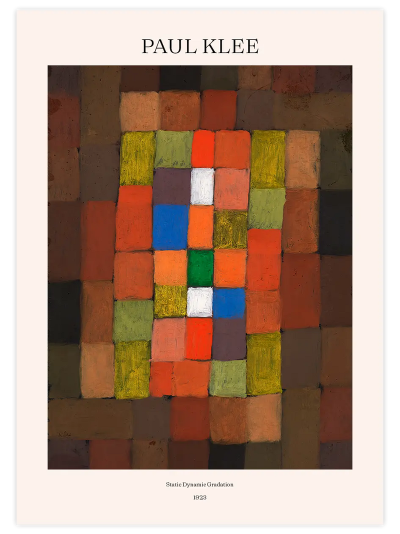 Klee Statik Dinamik Derecelendirme - Art Print Ünlü Ressamlar Poster