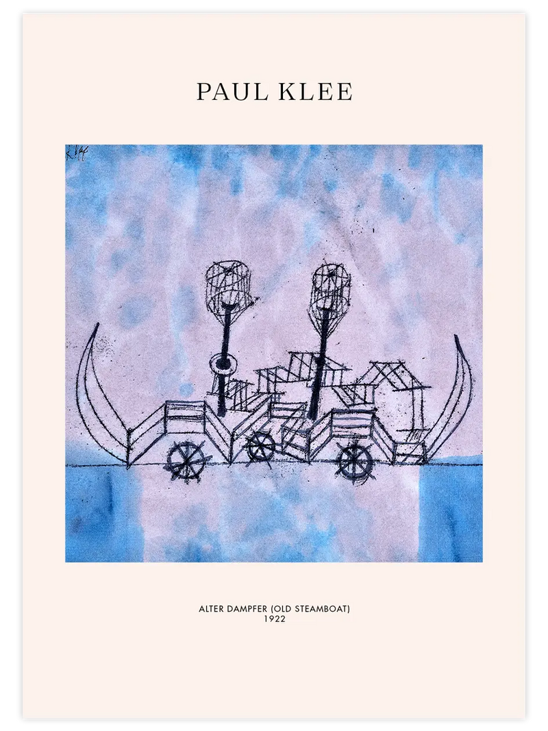 Klee Alter Dampfer - Art Print Ünlü Ressamlar Poster