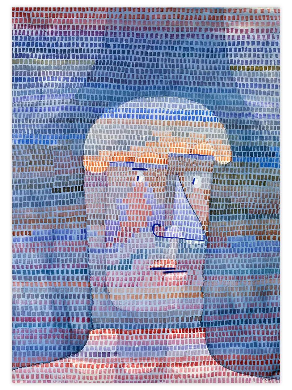 Klee Sporcunun Kafası - Art Print Ünlü Ressamlar Poster