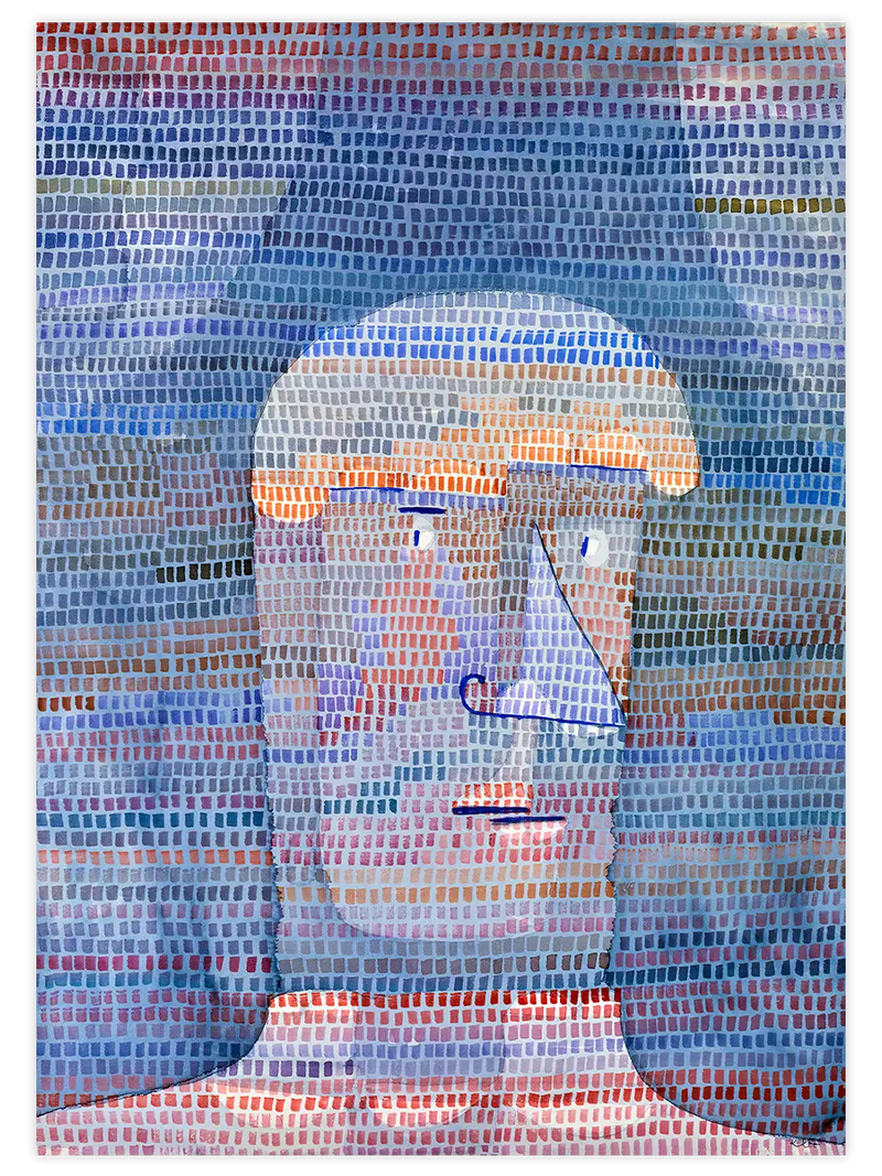 Klee Sporcunun Kafası - Art Print Ünlü Ressamlar Poster